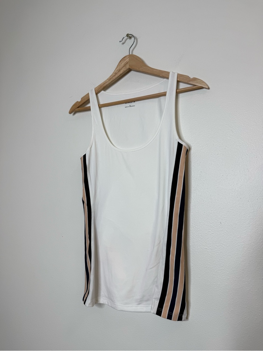 Athleta Derek Lam Layer Up Fitted Tank varsity stripe size xs - Picture 3 of 10